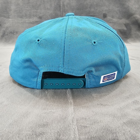 Vintage Miami Dolphins Hat AJD Snapback Teal Orange Team NFL Cotton Cap 90s - Picture 4 of 10